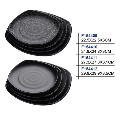 Stylish Matte Black Melamine Dinner Plates to Elevate Your Dining Experience
