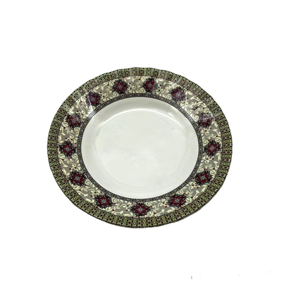Ripple 10" Melamine Melamine Salad Plate Round Shape Imitation porcelain