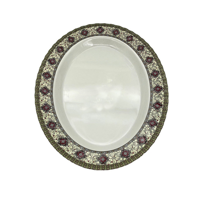 Imitation Porcelain 16" Melamine Plate Oval Shape For Household