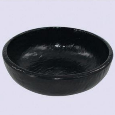 Non Toxic Black Melamine Bowl With Imitation Porcelain Finish