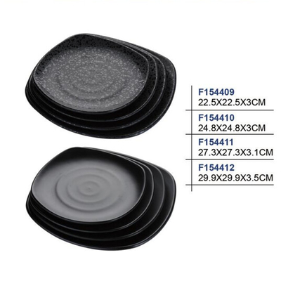 Black Melamine Plates 12 Inch Diameter Extra Large 14 Size