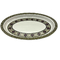 Household Deep Oval Melamine Soup Plate 18&quot; Tasteless Durable