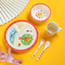 Cute Cartoon Children'S Melamine Dinnerware Set Plate Bowl And Cup BPA Free