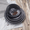 Imitation Porcelain Black Melamine Soup Bowl Stylish And Functional